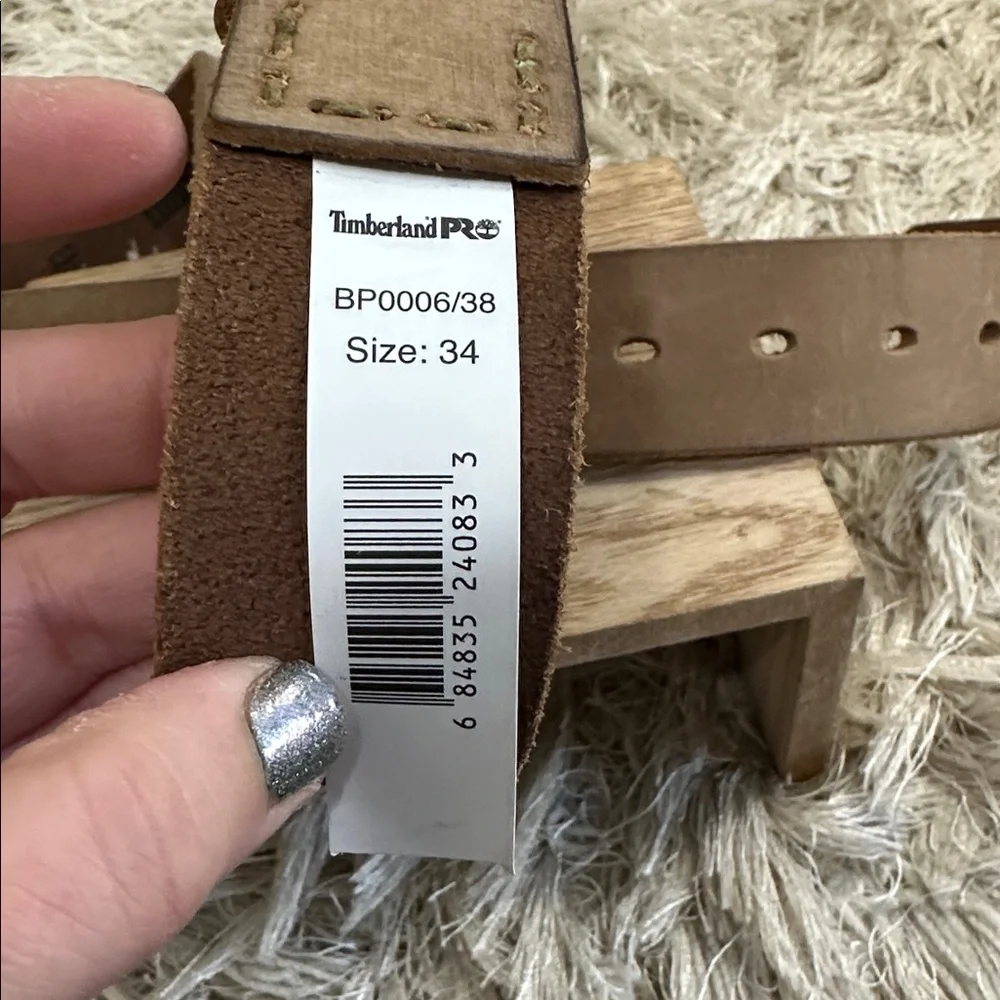 Timberland PRO Men’s Genuine Full Grain Leather Belt Size 34 *Note‎